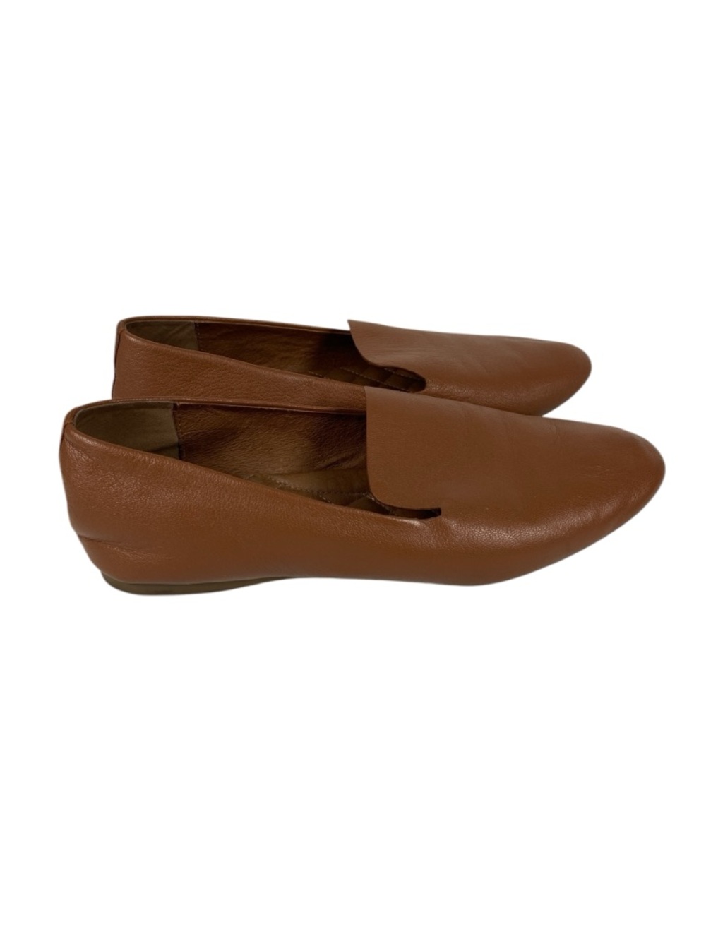 Birdies Flat Casual Slip On Loafer Cognac Leather Comfort Shoes Size 8.5